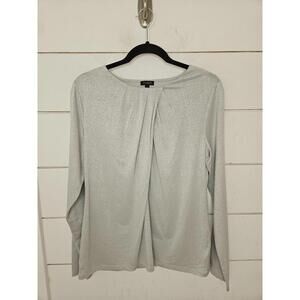 Talbots large silver long sleeve top